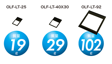 重量 25g/OLF-LT-19X40 質(zhì)量 30g/OLF-LT-29 質(zhì)量 92g